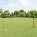vidaXL Euro oplotenie s pilierom 10 x 1,4 m PVC potiahnutá oceľ Sivá