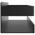 vidaXL Sprchová polica matná čierna 23x6,5x6 cm brúsená nerez.oceľ 304