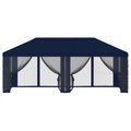 vidaXL Kryt altánku s bočnými stenami 6 x 3 m Modrá Polyester 190 gsm