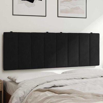 vidaXL Vankúš na čelo postele Hanko čierny 120 cm zamat