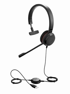Jabra Evolve 30 II/Mono/Jack/Drôt/MS/Čierna