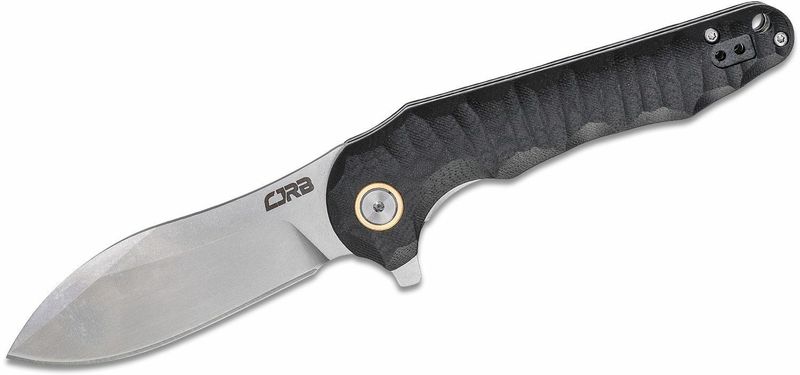 CJRB J1910-BKC Mangrove vreckový nôž 8,7 cm, Stonewash, čierna, G10