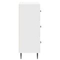 vidaXL Zásuvkový kabinet Biela 66 x 34,5 x 89,5 cm Kompozitné drevo
