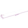 vidaXL Stolová doska 220x40x(2-4) cm neošetrený dubový masív