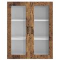 vidaXL Dvierka na umývačku Kalmar Staré drevo 80 x 31 x 100 cm