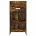vidaXL Servírovacia skriňa Dymový dub 40 x 36 x 80 cm Kompozitné drevo