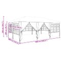 vidaXL Párty stan Antracit 600 x 400 x 266 cm Polyetylén