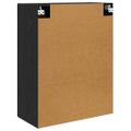 vidaXL Nástenná skrinka Čierny dub 69,5 x 34 x 90 cm Kompozitné drevo