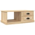 vidaXL Konferenčný stolík dub sonoma 90x50x35 cm kompozitné drevo