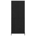 vidaXL Highboard Čierny dub 69,5 x 34 x 180 cm Kompozitné drevo