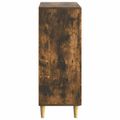 vidaXL Servírovacia skriňa so zásuvkou Dymový dub 66 x 34,5 x 90 cm