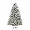 vidaXL Umelý Sklápací Vianočný Stromček 300 LED Zelená a biela 270 cm