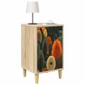 vidaXL Nočný stolík ZAANDAM Dub sonoma 36 x 33 x 60 cm