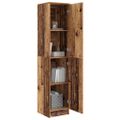 vidaXL Highboard Staré drevo 35 x 39 x 168 cm