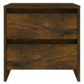 vidaXL Nočné stolíky 2 ks údený dub 45x34,5x44,5 cm drevotrieska