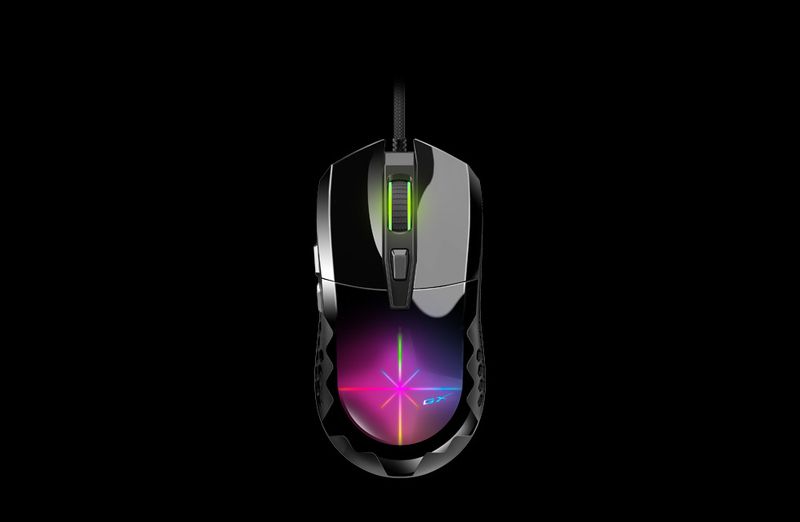 Genius Scorpion M715/Herná/Optická/Pre pravákov/7 200 DPI/Drôtová USB/Čierna