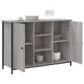 vidaXL Komoda sivá sonoma 100x35x70 cm kompozitné drevo