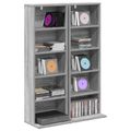 vidaXL CD Skrinka 2 ks Sivý Sonoma 33 x 23,5 x 97,5 cm
