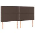vidaXL Čelo postele hnedé 180x5x118/128 cm umelá koža