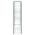 vidaXL Gabiónový kôš s krytom 200x50x200 cm pozinkované železo