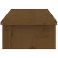 vidaXL Stojan na monitor medovo-hnedý 100x27x15 cm masívna borovica