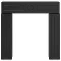 vidaXL Rám krbu Čierna 102 x 18 x 100,5 cm Kompozitné drevo