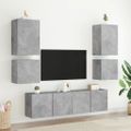 vidaXL TV nástenné skrinky 2 ks betónovo sivé 40,5x30x40 cm komp.drevo