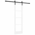 vidaXL Posuvné dvere ORKDAL Biela a čierna 61 x 198,5 cm