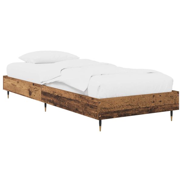 vidaXL Rám postele Staré drevo 80 x 200 cm Kompozitné drevo