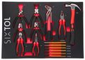 Modul s náradím do dielenského vozíka MECHANIC TOOL TRAY 4, 15ks SIXTOL