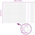 vidaXL Zvarený drôtený plot 5000 x 120 cm Strieborná
