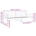 vidaXL Denná posteľ s matracom biela 80x200 cm masívna borovica