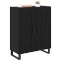 vidaXL Servírovacia skriňa Čierny dub 69,5 x 34 x 90 cm