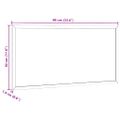 vidaXL Magnetická biela tabuľa s rámom z masívneho borovicového dreva 60x30 cm