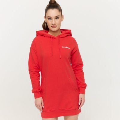 Dámska Longline mikina Limitless Hot Red - GymBeam, veľkosť XXL, veľkosť oblečenia XXL