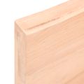 vidaXL Nástenná polica 80x50x(2-6) cm neošetrený dubový masív