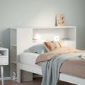 vidaXL Čelo postele s úložným priestorom biele 90 cm borovica