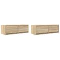 vidaXL TV skrinky 2 ks dub sonoma 80x31x25,5 cm kompozitné drevo