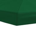 vidaXL Kryt na altánkovú strechu 6 x 3 m Zelená Polyester 190 gsm