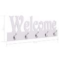 vidaXL Nástenný vešiak WELCOME biely 74x29,5 cm