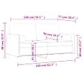 vidaXL 2-miestna pohovka s vankúšmi tmavosivá 140 cm zamat