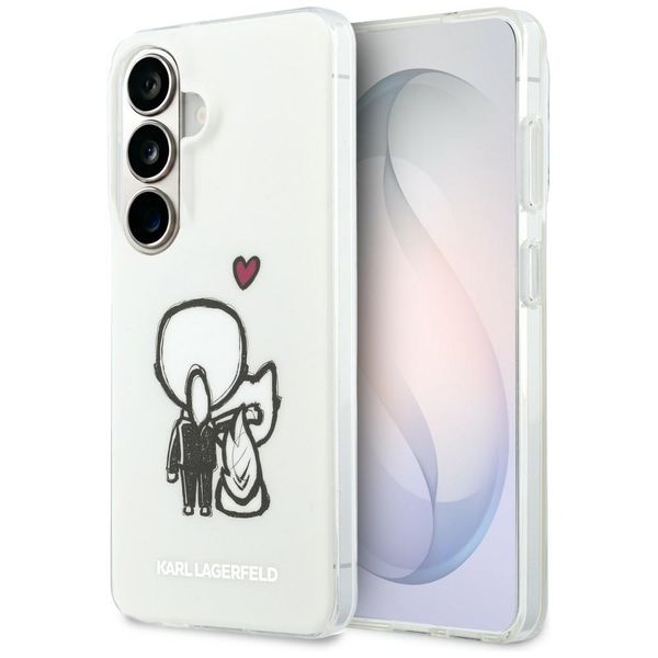 Karl Lagerfeld puzdro IML Karl&Choupette MagSafe pre Samsung Galaxy S26 transparentné