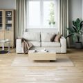 vidaXL Chlpatý koberec krémovo biely 120x183 cm polyester