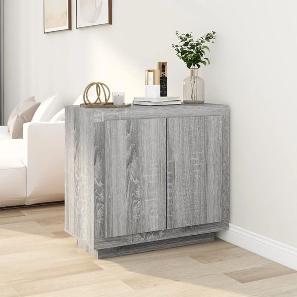 vidaXL Komoda sivý dub sonoma 80x40x75 cm spracované drevo