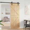 vidaXL Dvere NARVIK 80 x 210 cm Masívne borovicové drevo (neupravené)