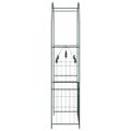 vidaXL Záhradný oblúk Čierna 102 x 50 x 218 cm Oceľ
