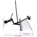 vidaXL Vertikutátor na kosačku s pojazdom 109 cm