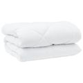 vidaXL Zimný prehoz 240 x 222 x 5 cm Zima Polyester Biela Priedušná