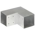 vidaXL Trámová spojka v tvare L 101x101 mm pozinkovaný kov