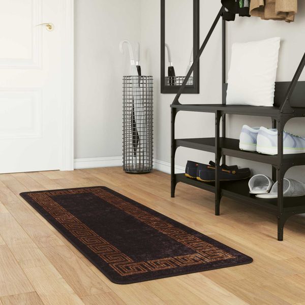 vidaXL Behúň MARSA Čierny 50 x 150 cm Polyester a PVC